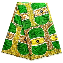 Лучшие гарантированные голландские восковые африканские ткани с зеленым принтом в африканском стиле высокого качества Швейные материалы батик вечерние ткани 6 ярдов \ Лот