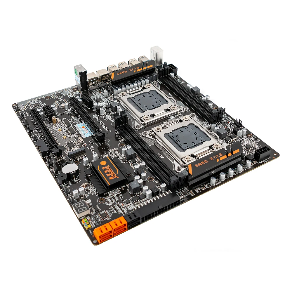 Huanan Zhi X79 4D двойной Процессор материнская плата для Intel LGA 2011 DDR3 128 ГБ SATA3 USB3.0 E ATX LGA2011
