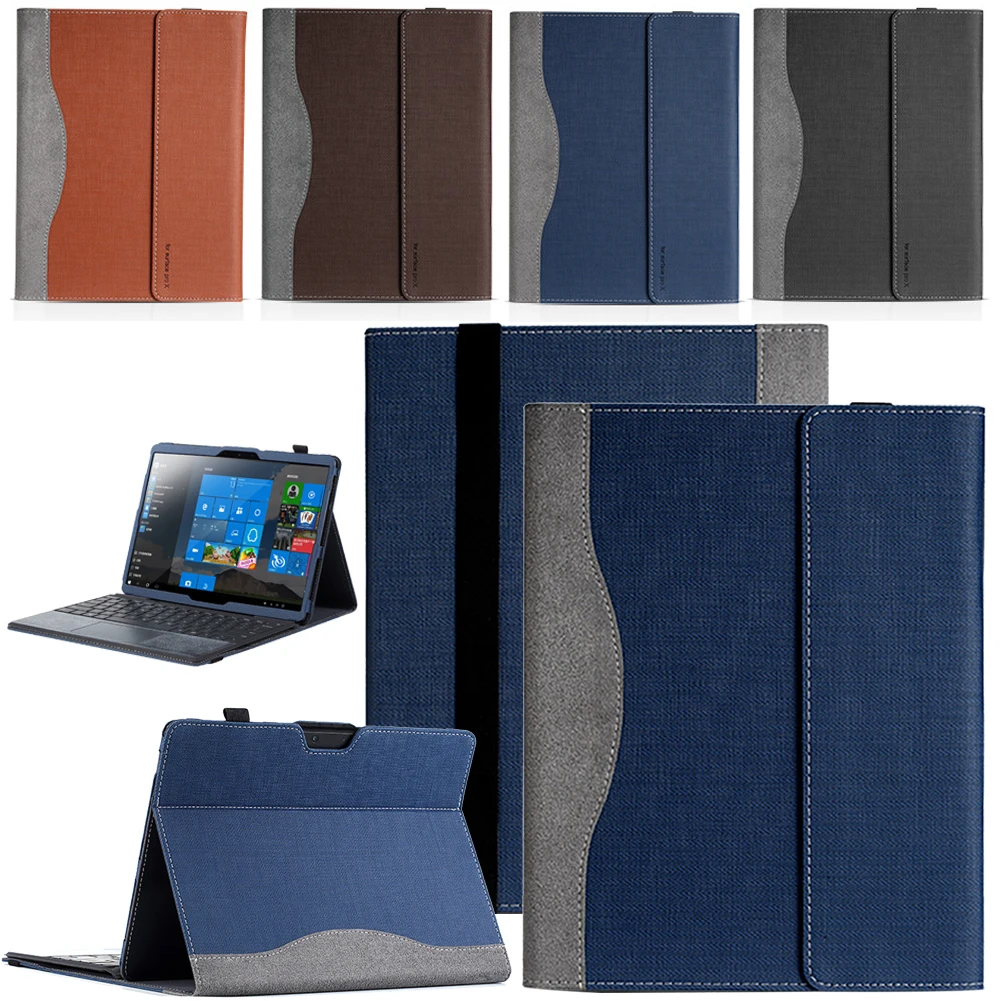 Capa para Microsoft Capa de Couro do Plutônio Suporte da Aleta Magnético para Microsoft Surface Polegada Tablet Case Escudo Pro x 13