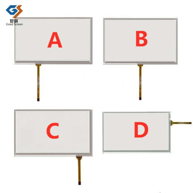 Polegada 165*100 mm 165 mm 100 mm 4pin Resistive Touch Screen Painel Digitador Sensor para Carro Dvd Plc Mp5 7018b Vidro 7 - Imagem 2