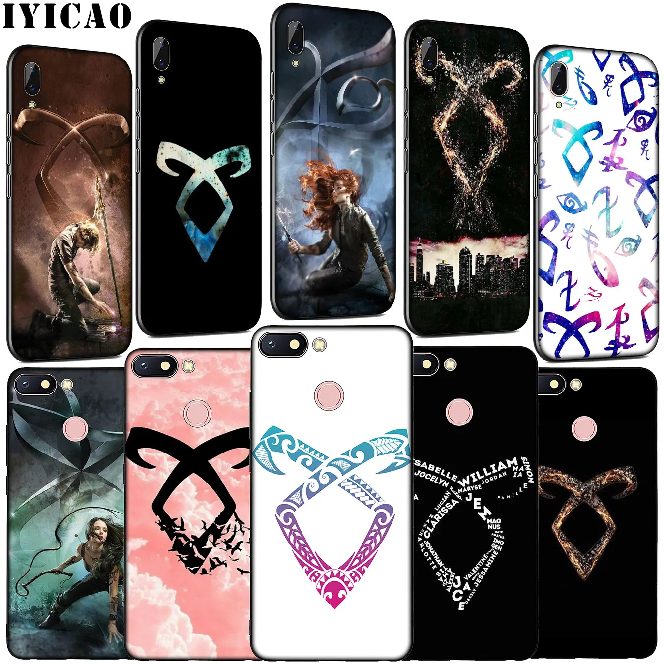 IYICAO Shadowhunters star Soft Silicone Phone Case for Xiaomi Redmi Note 8 8T 8A 7 7A 6 6A 5 5A K30 K20 Pro GO S2 Cover |