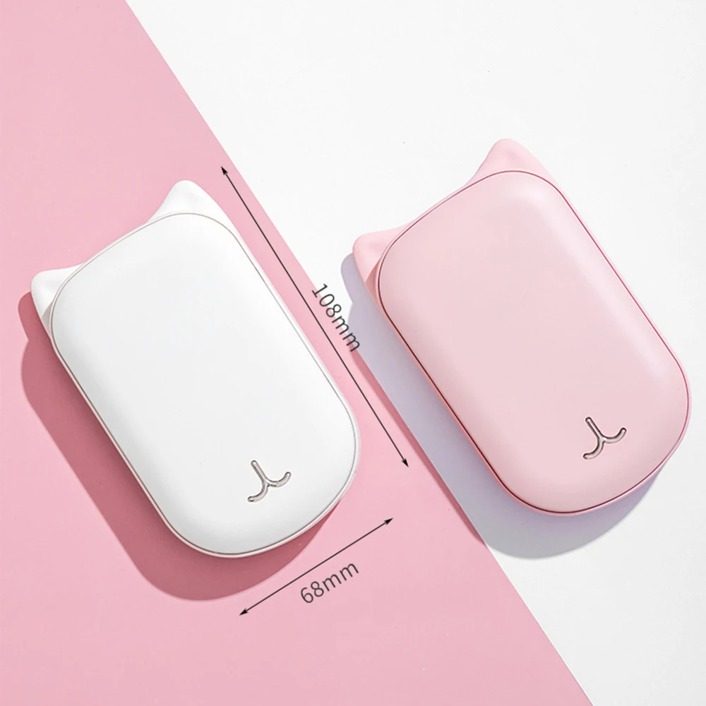 Симпатичный USB Перезаряжаемые грелка для рук и 3600 мА/ч, Мощность power Bank 5V Мини Портативный путешествия удобный с длительным сроком службы карманная грелка для рук