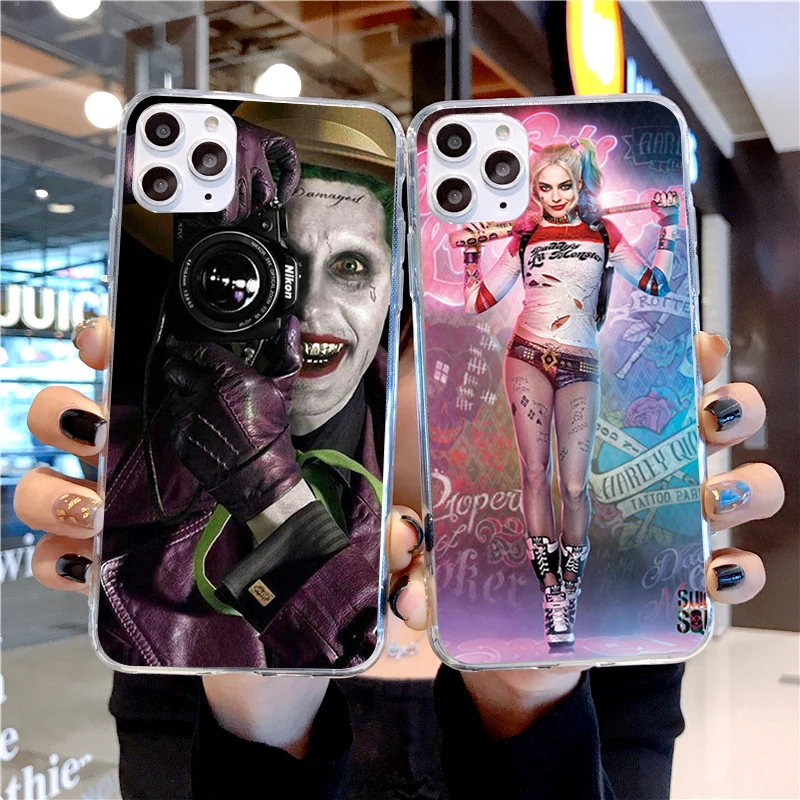 For iPhone 11Pro Max Case Harley Quinn Suicide Squad Joker Wink Soft TPU Phone XR 6 6S Plus 7 8 X Xs Cover | Мобильные телефоны и