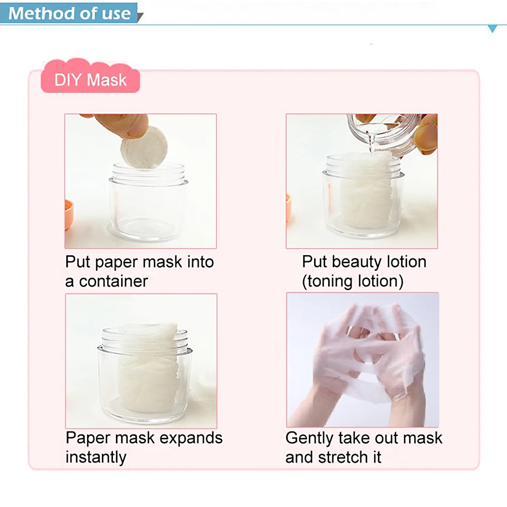Подтянутое лицо бумажная маска одноразовые сухие маски для лица Нетканая ткань бумага s уход за кожей сжатая маска Женский инструмент для самостоятельного макияжа