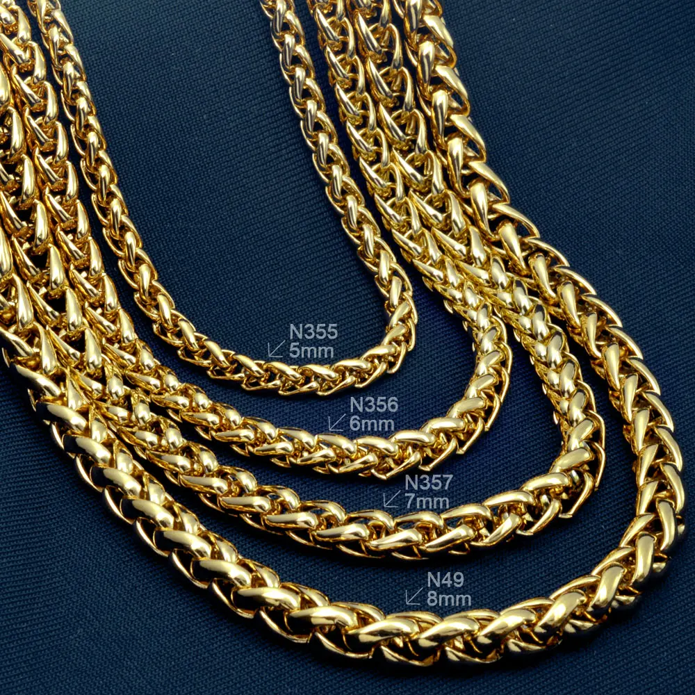 Мужские трендовые цепочки N49|chain necklace|gold plated18k gold |