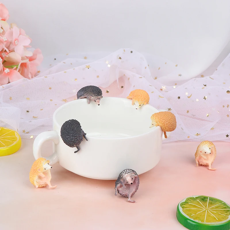 3 шт. капсулы игрушки милых домашних животных мини Ежик Стекло Gashapon цифры для