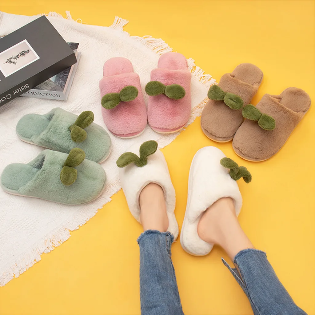 New Arrival Ladies Slippers Women And Men Winter Home Non-slip Indoors Bedroom Floor Warm Shoes House |
