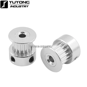 

5Pcs/Lot GT2 Pulley 16 tooth Bore 5mm 6mm 6.35mm teeth Timing Gear Alumium For 2GT belt Width 6mm For 3D printer parts