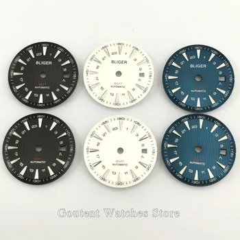 

31mm watch dial parts bliger/sterile black/blue/white Dial fit ETA 2836 2824,DG2813/3804,Miyota 8205 8215 821A