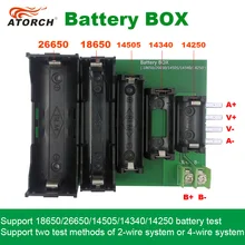  ABS 4-wire and 2-wire Terminal 18650 26650 14505 14340 1425 battery Case Holder test Storage box for DL24P 