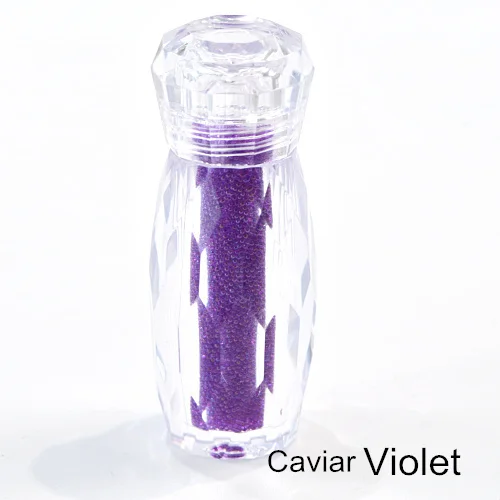 Violet 1 бутылка кристалл гравий многоцветный Мини Пикси Стразы не горячей фиксации Стразы Икра Блеск для украшения ногтей B3828 - Цвет: Violet