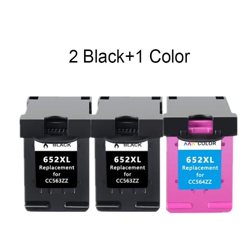 Сменный картридж HTL 652XL 652 для HP XL Deskjet 1115 1118 2135 2136 2138 3635 3636 3835 4535|Чернильные