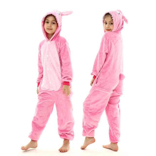 Animal pijama invierno franela pijama unicornio traje camisón cálido para adolescentes niñas-L039 