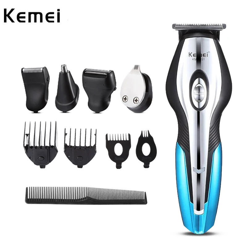 

Kemei hair clipper electric shaver men's cordless hair clipper beard trimmer head nose hair trimmer hair styling tool 4