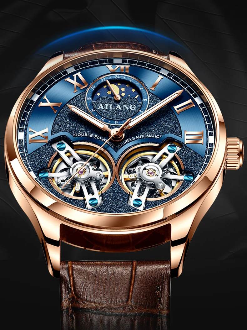 Double Flywheel Automatic Mechanical Watch