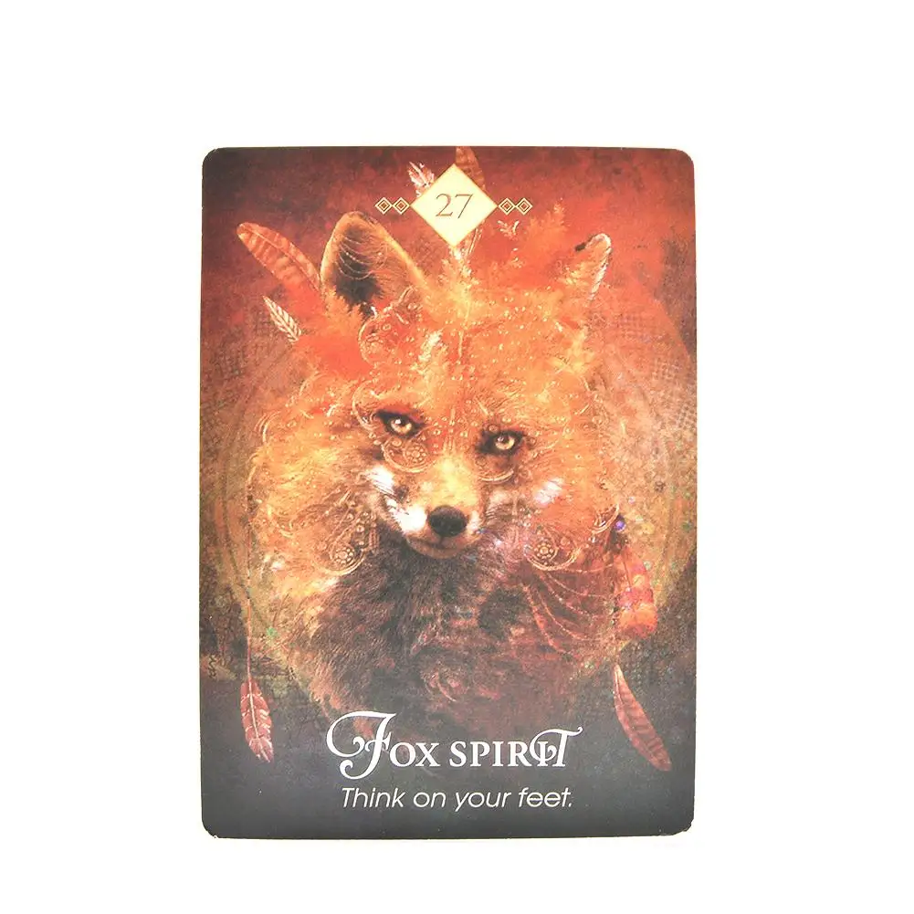 68 шт. карты Таро для Spirit Animal Oracle колода настольные игры Английский для семьи Подарок вечерние игральные карты игры развлечения