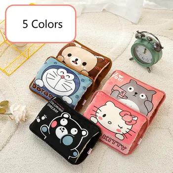 

New Electric Hot Water Bottle Hand Warmer Double Hand In Cartoon Printing Explosion-proof Heating and Charging Hot Water Bottle