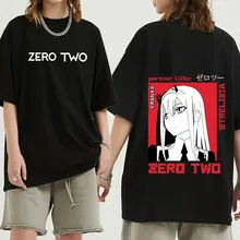 2021 nowy lato Darling In The Franxx Harajuku Anime Zero dwa T Shirt estetyki TShirt odzież typu Streetwear z krótkim rękawem mężczyzna kobiet topy tanie i dobre opinie Trip SHORT CN (pochodzenie) inny Cztery pory roku W stylu japońskim Z okrągłym kołnierzykiem tops Z KRÓTKIM RĘKAWEM