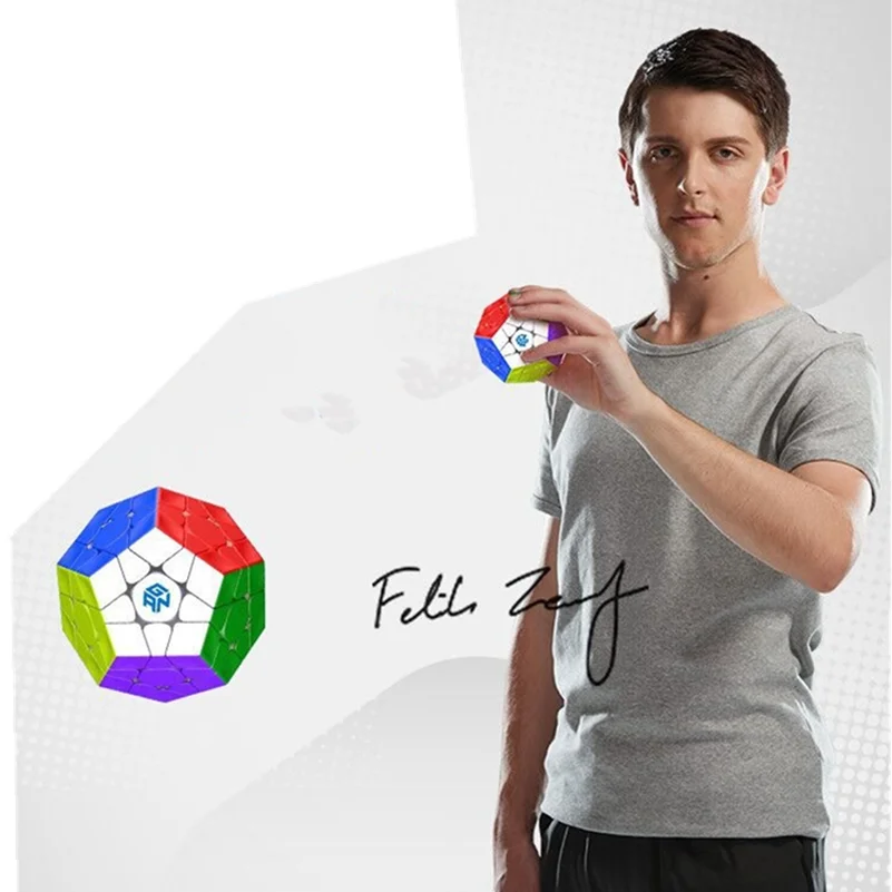 GAN Megaminx M cube GAN Magnetic 3x3 Magic cube 12-sides cube Professional Magnetic cube GAN Mega 3x3x3 Speed cube Puzzle toys 3