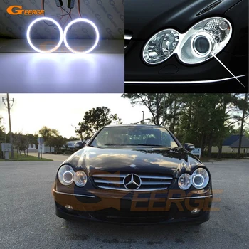 

For Mercedes Benz CLK CLASS W209 C209 A209 2007-2010 Xenon headlight Excellent Ultra bright COB led angel eyes kit halo rings