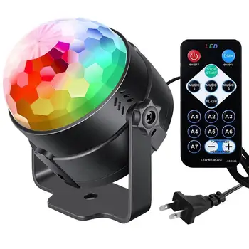 

LED Disco Light RGB Projector Lights Colorful DJ Magic Ball Lamp LED Remote Control Colorful Projection Lamp KTV Flash