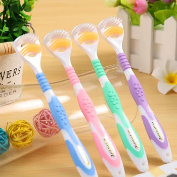 

1PC Tongue Brush Oral Ceaner Scraperdual Sidedental Care Tongue Cleaner Toothbrush Health Tools Fresh Breath