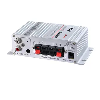 

Lepy Auto Moto MP3 MP4 Hi-Fi o Stereo Mini Amplifier 12V 2A