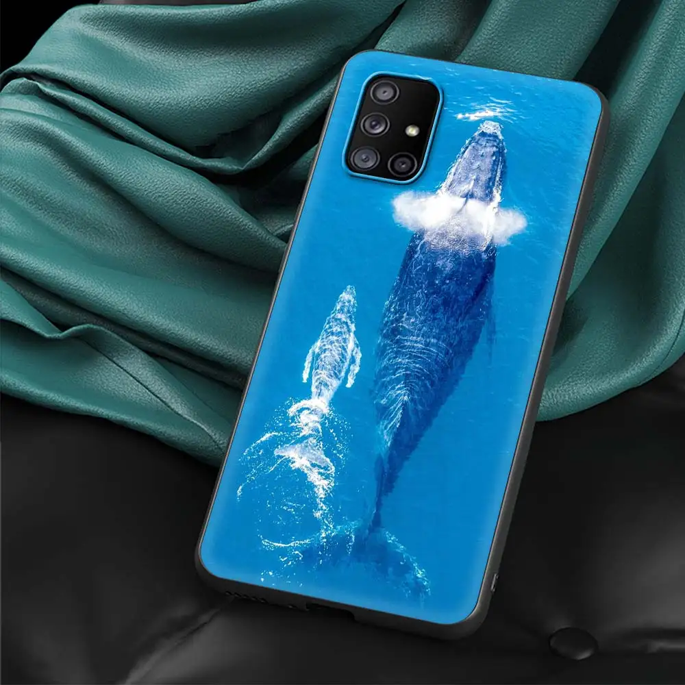 Ocean Whale Shark Swim Art Phone Case - TPU Silicone Cover