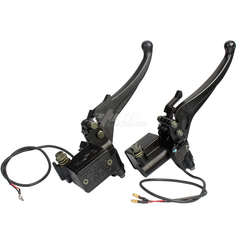 Motorcycle Left Right Brake Pump Front Master Cylinder Hydraulic Brake Lever For Go Kart Dirt Bike Four Wheel Scooter Buggy