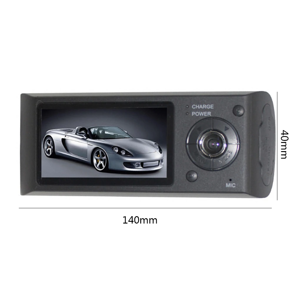 1280x480 Dash камера 2," Автомобильный видеорегистратор камера видео рекордер Dash Cam g-сенсор gps двойной объектив камера Автомобильный видеорегистратор s