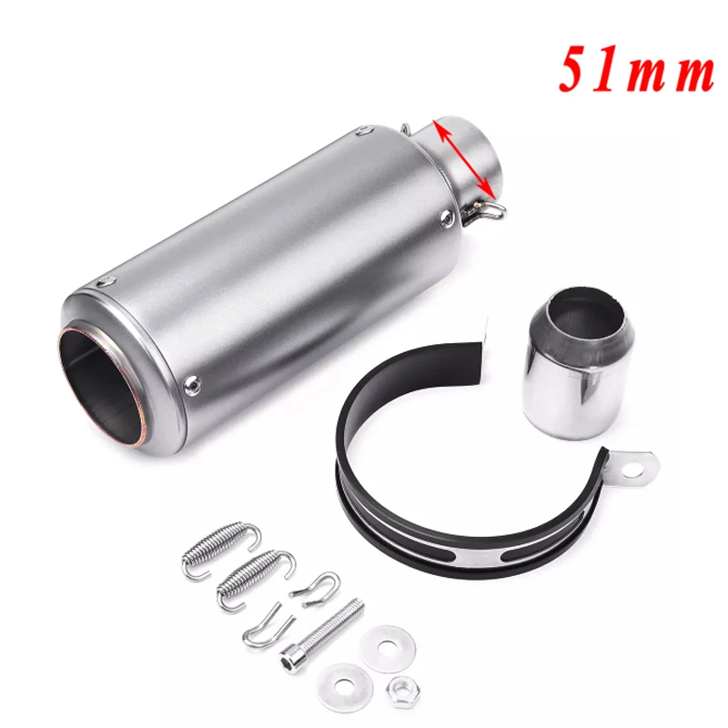 Free shipping 51mm/60mm inlet motorcycle pipe escape exhaust sc Muffler for gp-project with DB killer universal pitbike vespa |
