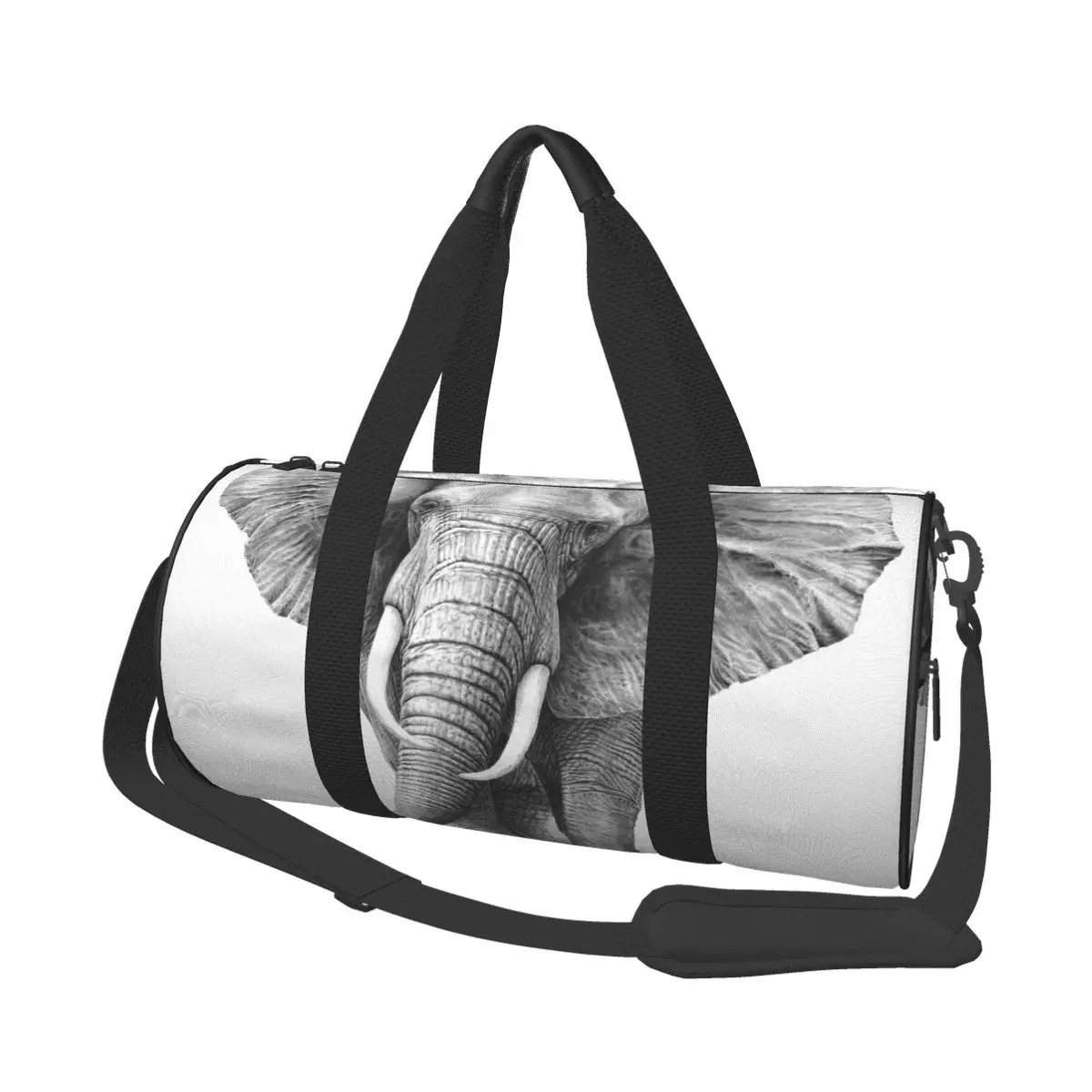 Travel Bag Large Capacity Luggage Duffle Bag Drawing African Elephant
