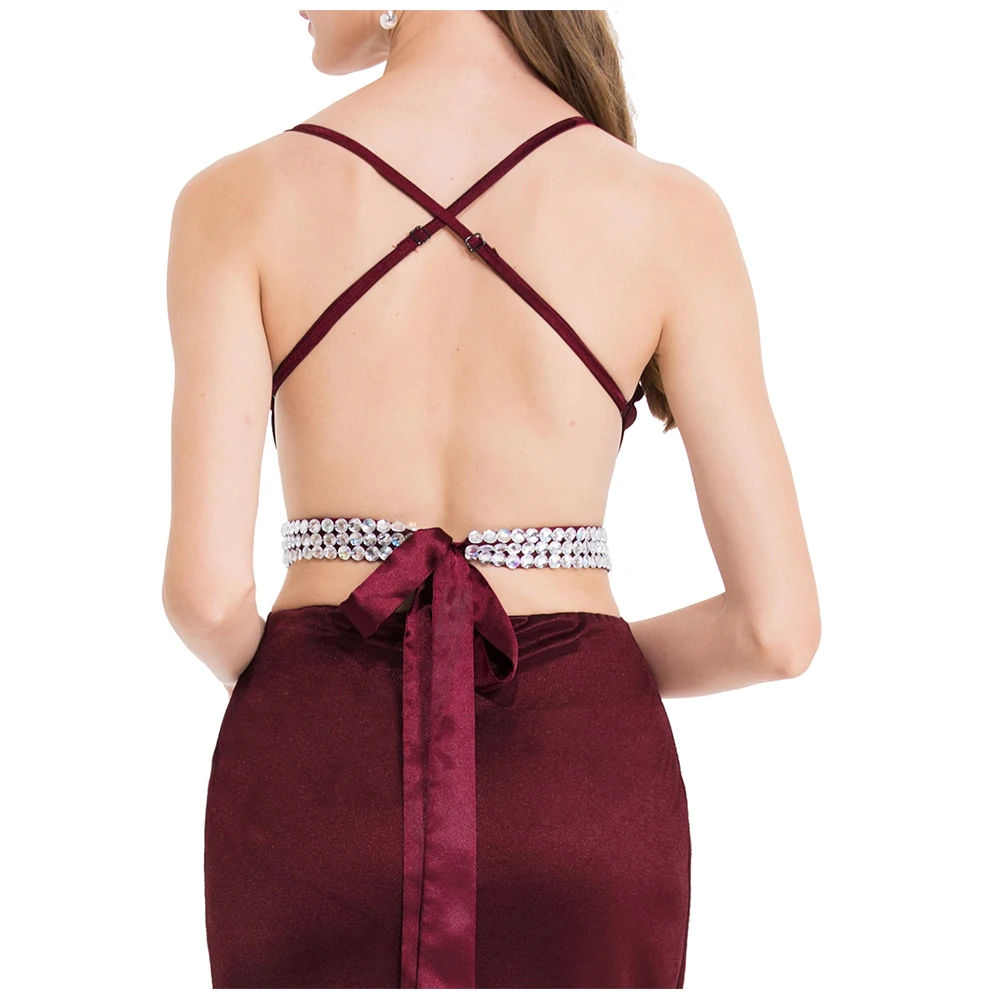 Женское длинное платье с юбкой годе Angel fashions Красное Длинное кружевное для