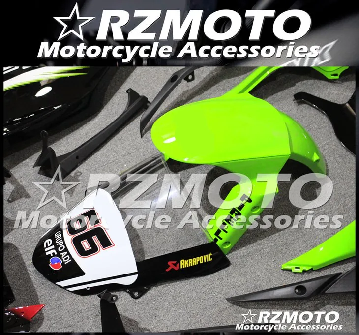 Мотоциклетный обтекатель abs Подходит для Kawasaki ZX6R 636 599 ZX-6R 2009 2010 2011 2012 корпусные детали пресс-форм Магазин № 0305