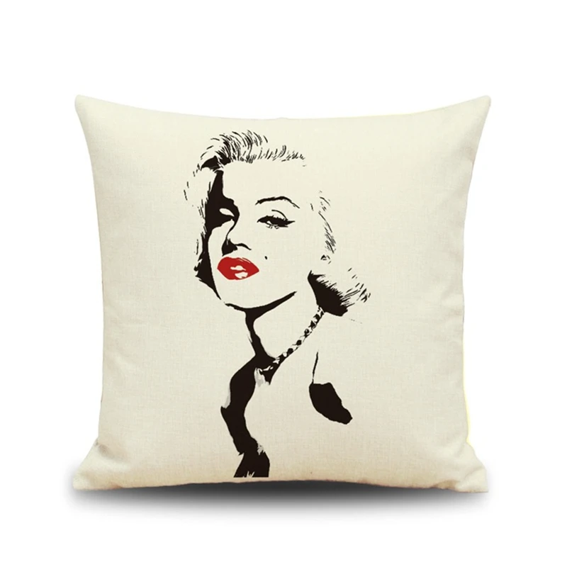 Marilyn Подушка с изображением Монро наволочка супер качество белье Монро портрет наволочки для диванной подушки диване подушки декоративные наволочки - Цвет: S-PML001