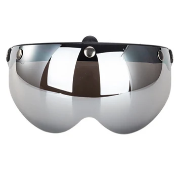 

Anti-fog Racing Lens Front Flip Up Outdoor Windproof Universal 3-Snap Motorcycle Helmet Visor Protection Anti UV Professional