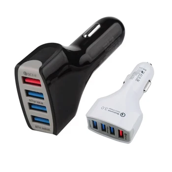 

Car Charger Adapters Fast Charger 3.0 7A 4 QC3.0 Turbo Fast Charging USB Mobile Phone Auto Charger