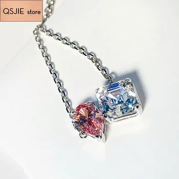 

QSJIE High quality SWA new versatile temperament elegant love forever romantic lady Necklace