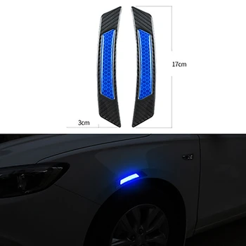 

Practical Wheel Eyebrow Car Reflective Stickers Carbon Fiber Protection for BMW Mazda
