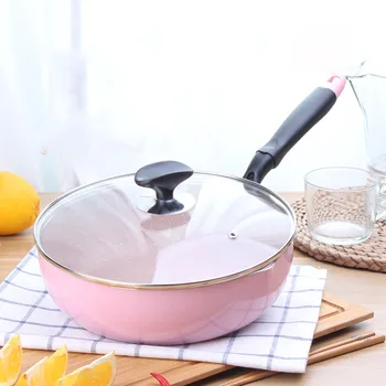 

Household Pan Wok Nonstick Pan Small Wok Frying Pan Induction Cooker Open Fire Universal Kitchen Pot Cooking Pot Ollas De Cocina