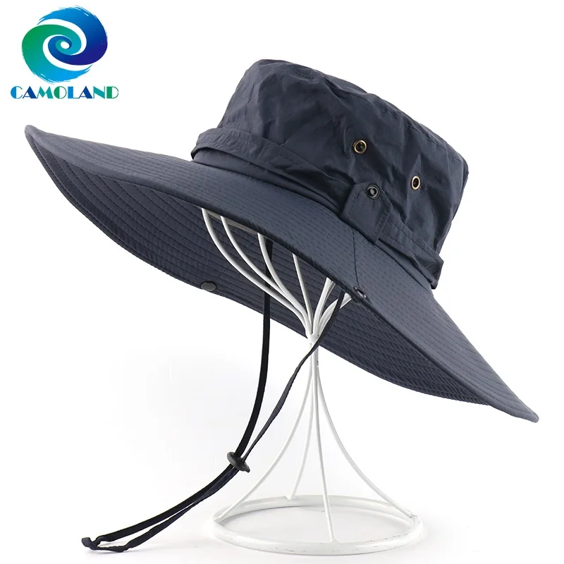 

CAMOLAND Waterproof Bucket Hats For Women Men Long Wide Brim Panama Beach Hat Summer UPF 50+ Sun Hat Outdoor Fishing Hiking Hats