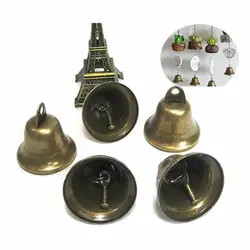 10pcs 38mm Gold Jingle Bells Christmas Festival Party Decoration Making Wind Chimes Copper Bell Xmas Tree Decoration Jewelry DIY