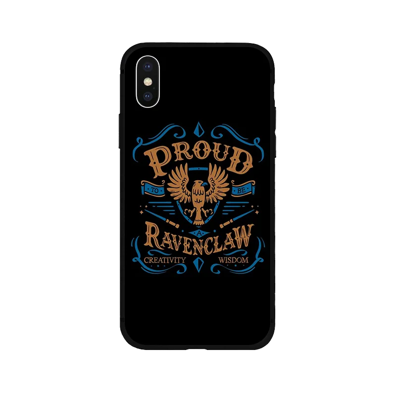 Magic school Gryffindor мягкий силиконовый черный чехол для телефона iPhone11 pro 5 5S se 6 6s 7 8 plus X Xs XR max
