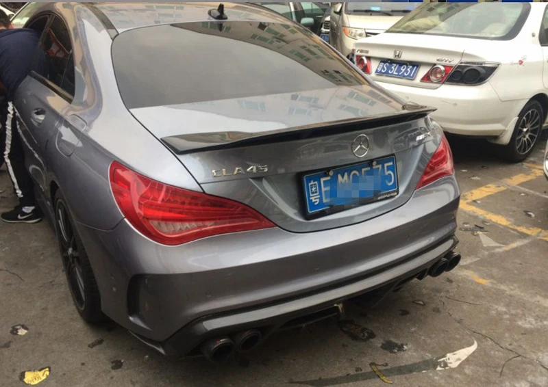 Спойлер для Mercedes CLA CLA45 W117 C117 задний спойлер из углеродного волокна Cla 200 250 260 Renntech