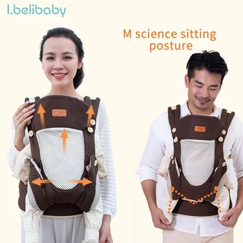 

Ibelibaby Baby Carrier Ergonomic Baby Sling New Design Infant Toddler Carriers with Hipseat For Baby Infant Toddler Kids 0-36M