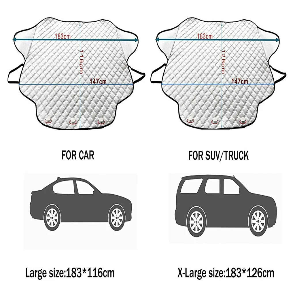 Универсальный защитный чехол от снега, козырек от солнца, автомобильное покрытие ветрового стекла, протектор, летнее солнцезащитное покрытие лобового стекла