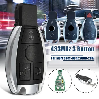 

3 Buttons Car Keyless Smart Remote Key Fob 315Mhz/433Mhz BGA NEC Chip for Mercedes Benz A E S G CLK SLK ML Class Intelligent Key