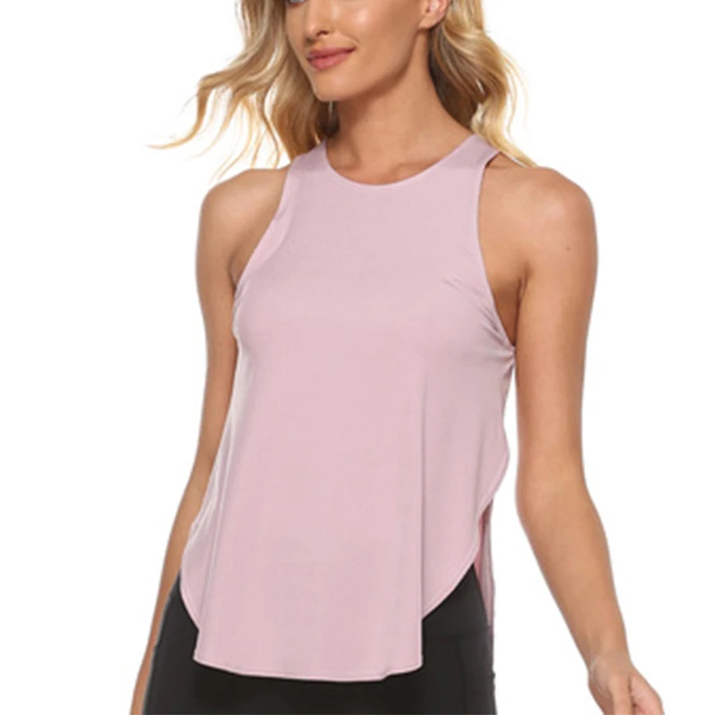 Yoga Vest Women Running Shirts Sleeveless Gym Tank Top Sportswear Quick Dry Breathable Workout Tank Top Fitness Clothes yoga shirts