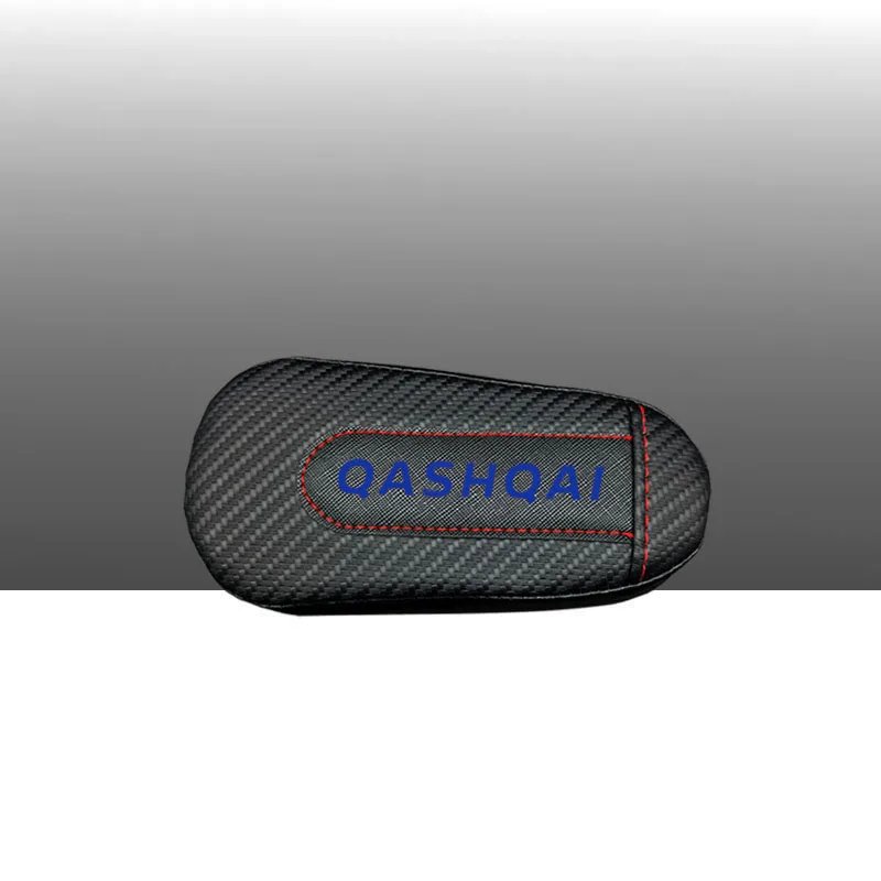 Для Nissan Qashqai, 1 шт., карбоновая кожа, авто подушка для ног, наколенник, Автомобильный Дверной рычаг, автомобильные аксессуары, защита для автомобиля - Название цвета: style 3