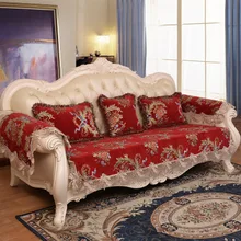 High quality European Style Universal Sofa Cover Chenille non slip fabric sofa cushion Living Room Sectional